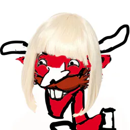 :Vache_perruque_: