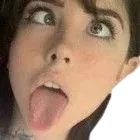 :fille_langue: