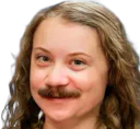 :gretamoustache: