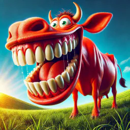 :Vache_dents_: