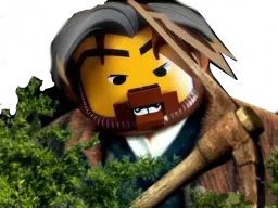 :Vieux_fou_avec_une_pioches_buisson: