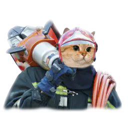 :Chat_pompier: