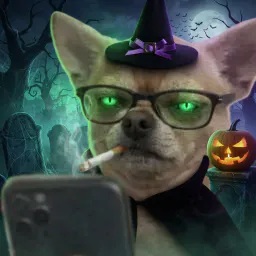 :Chien_responsable_Halloween_: